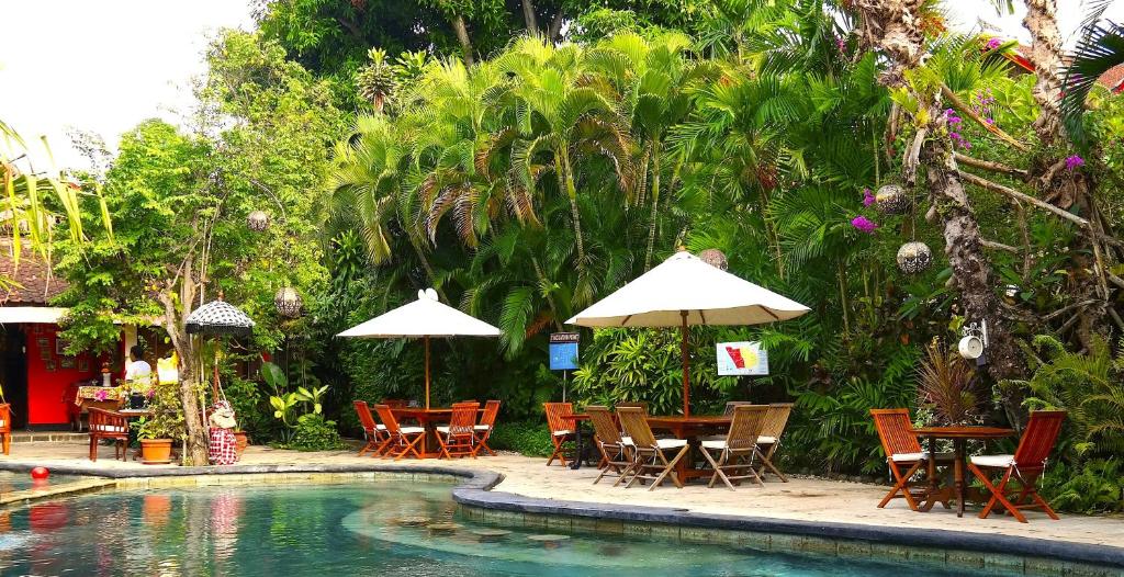Bazén v ubytování Puri Cendana Resort Bali nebo v jeho okolí