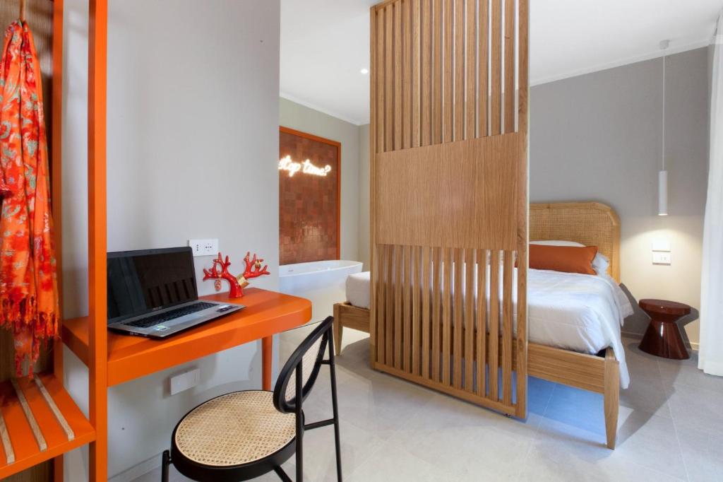 Postel nebo postele na pokoji v ubytování Estate4home - Suites 21