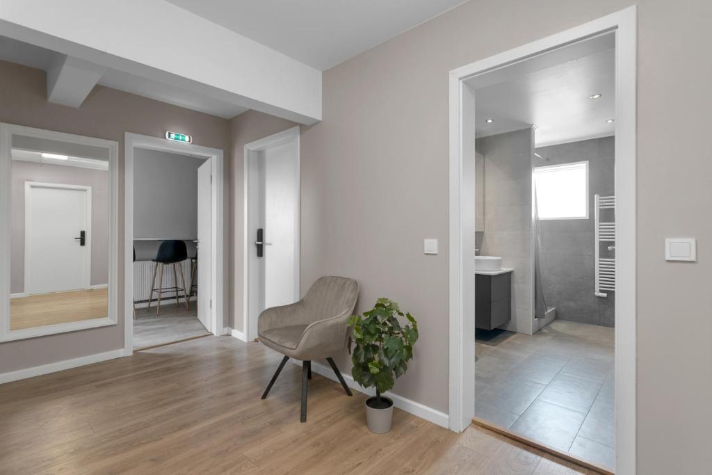 TV a/nebo společenská místnost v ubytování Reykjavík Central Guesthouse