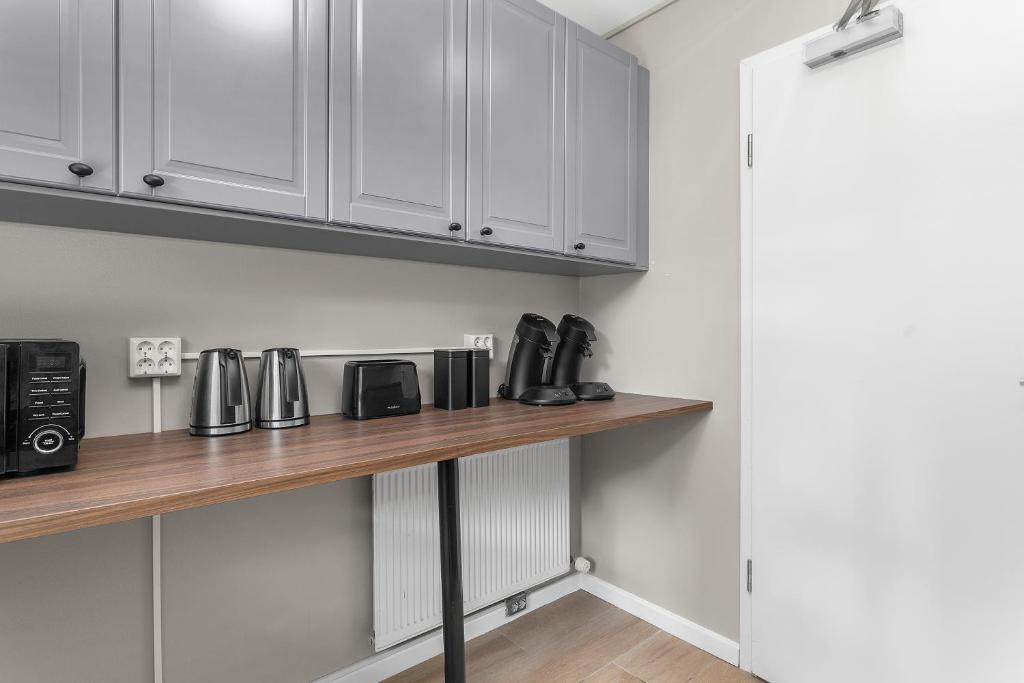 Kuchyň nebo kuchyňský kout v ubytování Reykjavík Central Guesthouse