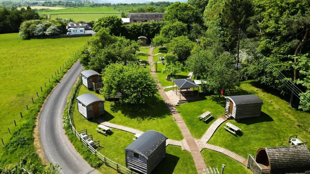 A bird's-eye view of Orchard Hideaways