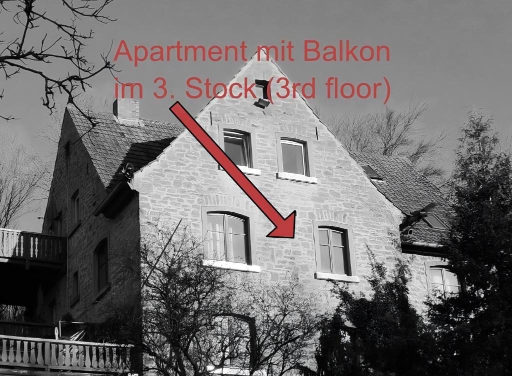 Das Gebäude in dem sich die Ferienwohnung befindet