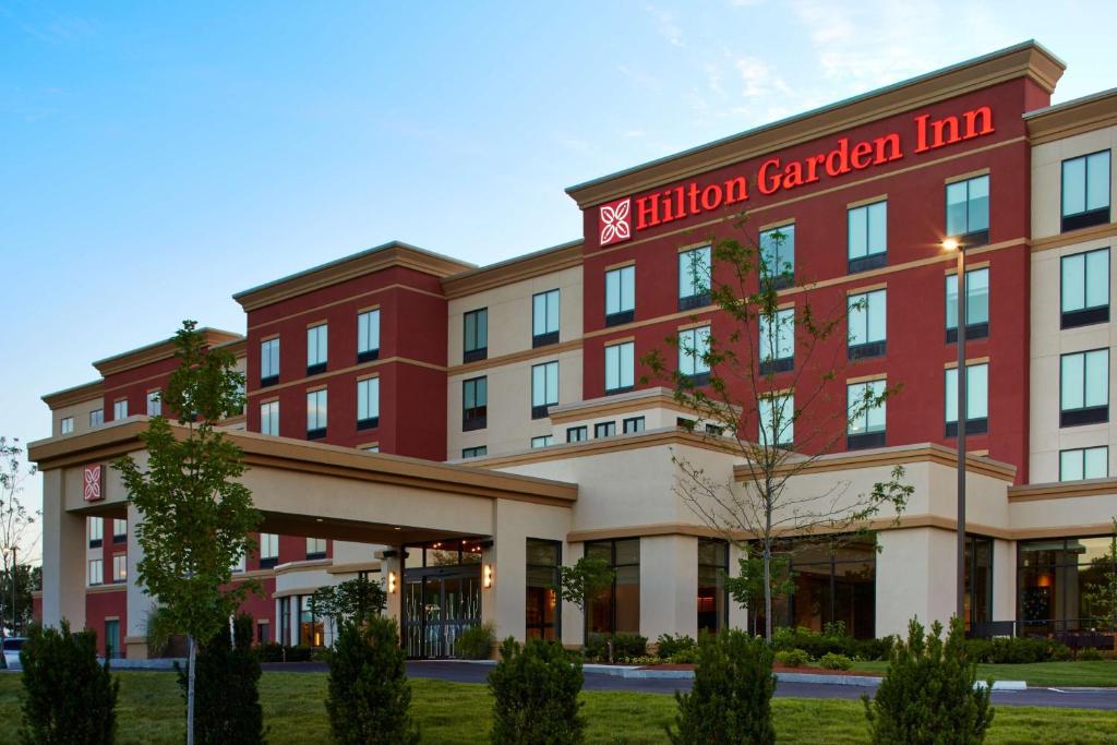 a rendering of a hotel exterior at Hilton Garden Inn Boston/Marlborough in Marlborough