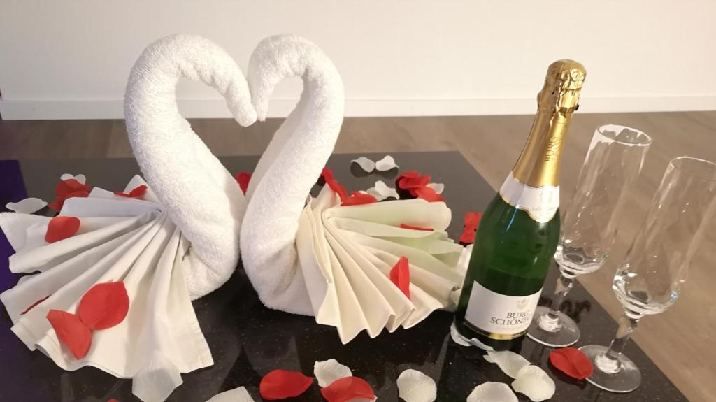 Joogid majutusasutuses Privat-Spa mit Whirlpool und Sauna in Sursee