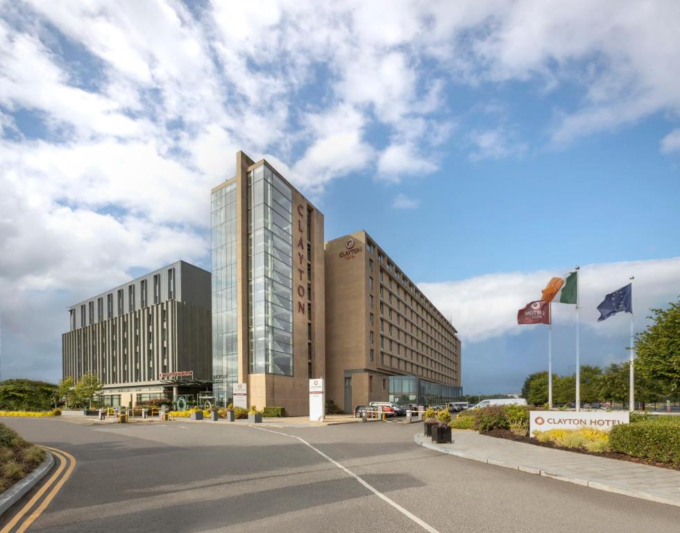 a rendering of a building with a parking lot at Clayton Hotel Dublin Airport in Cloghran