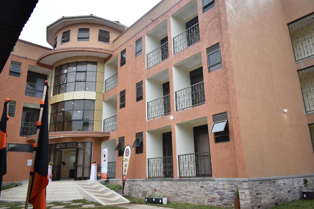 an external view of a building at HOIMA KOLPING HOTEL in Hoima