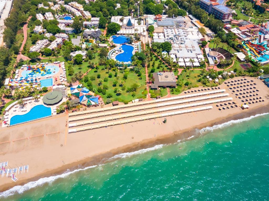 an aerial view of the beach at a resort at TUI MAGIC LIFE Belek in Belek