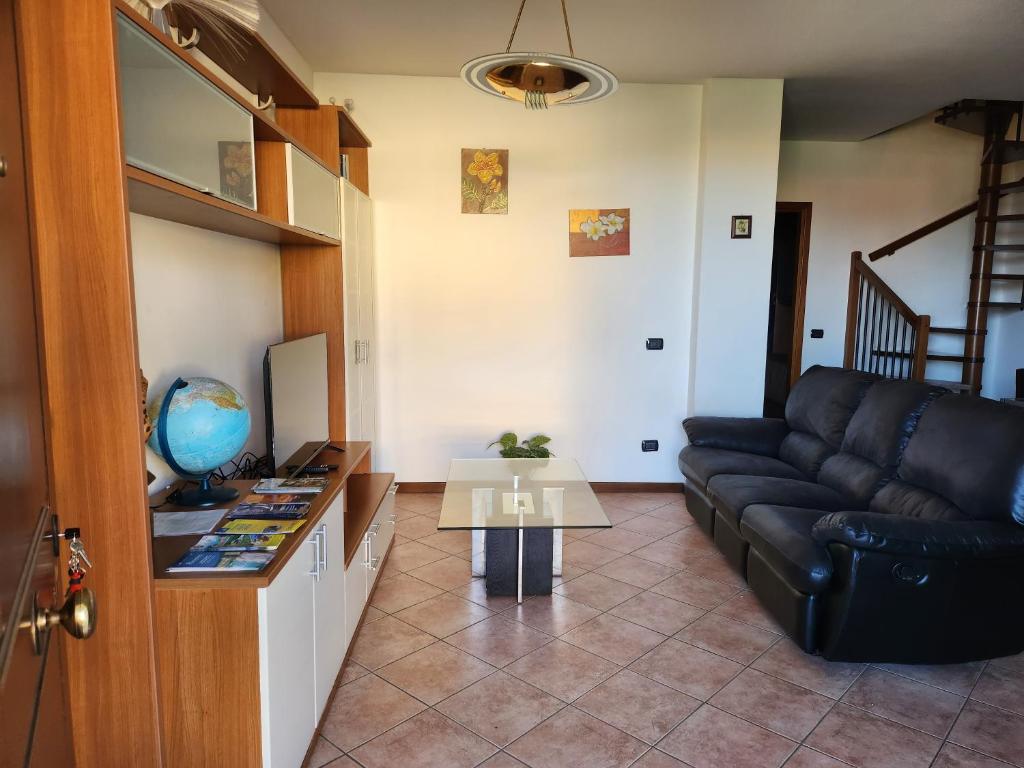 Posezení v ubytování Serenity Home