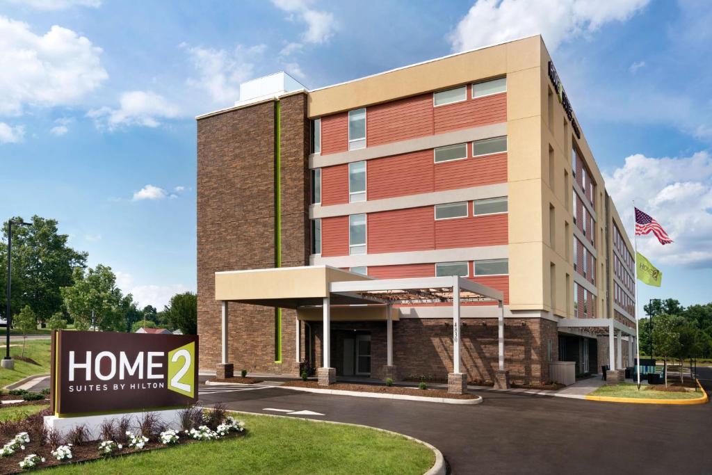 a rendering of the front of a hotel at Home2 Suites by Hilton Roanoke in Roanoke