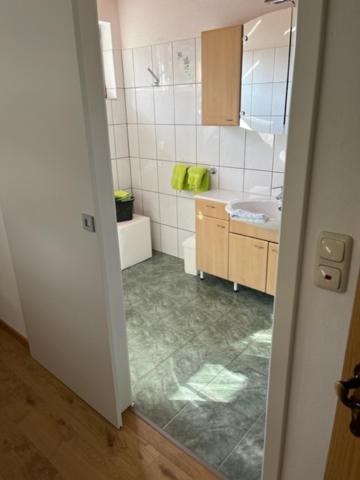 Kuchyň nebo kuchyňský kout v ubytování Ferienwohnungen Fellhornblick
