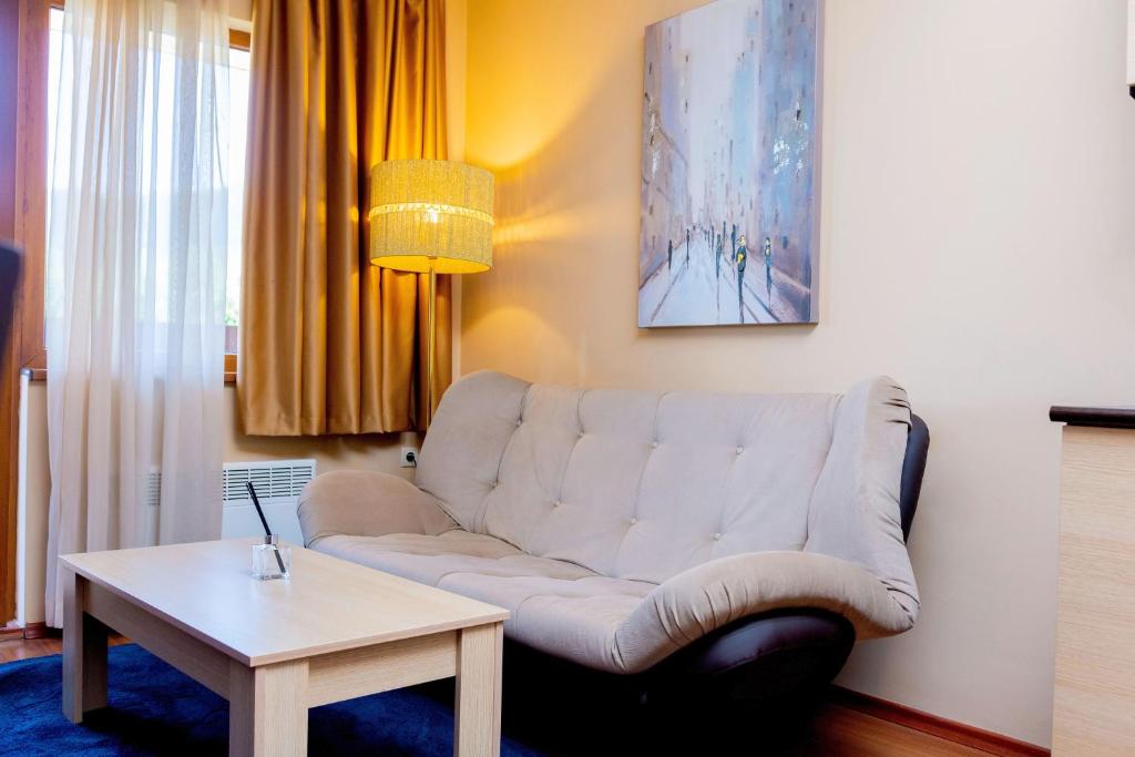 Posezení v ubytování private apartment Bansko