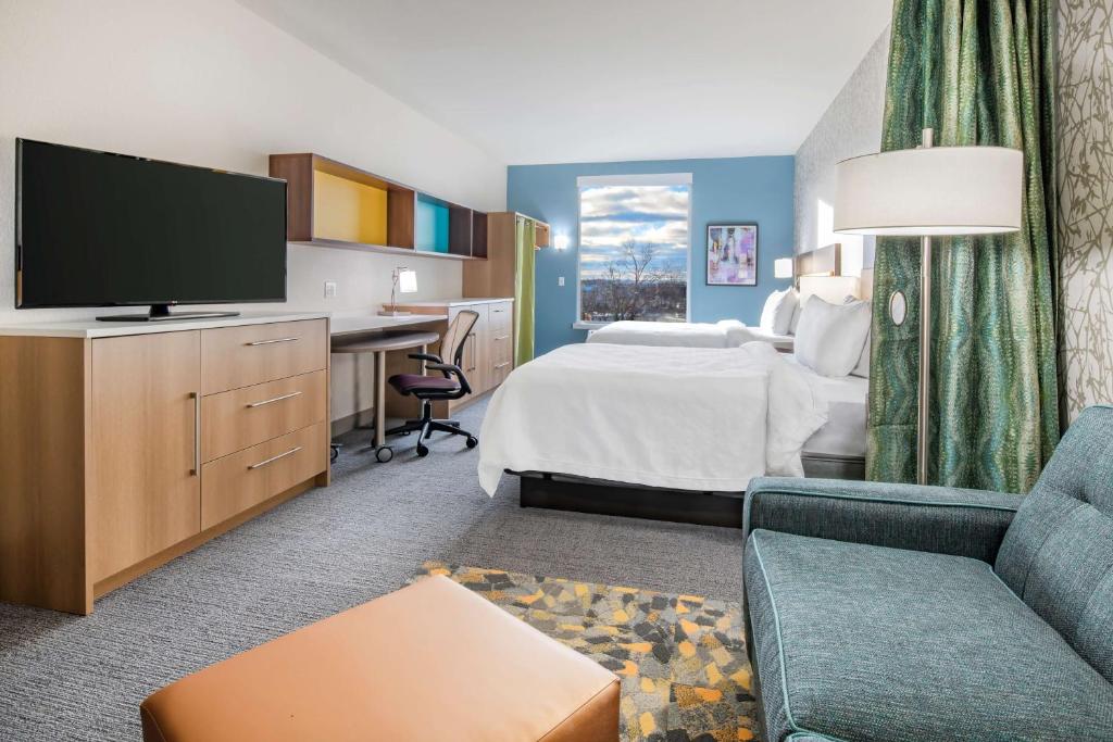 Postel nebo postele na pokoji v ubytování Home2 Suites By Hilton Wayne, NJ