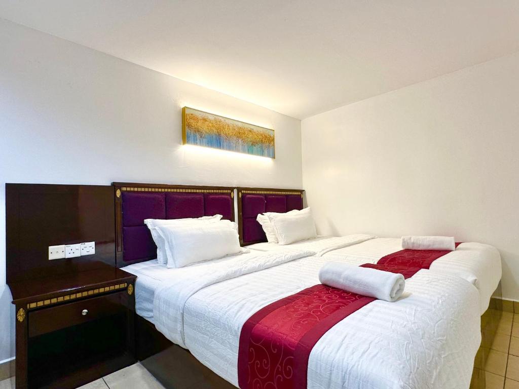 Postel nebo postele na pokoji v ubytování VALLEY HOTEL