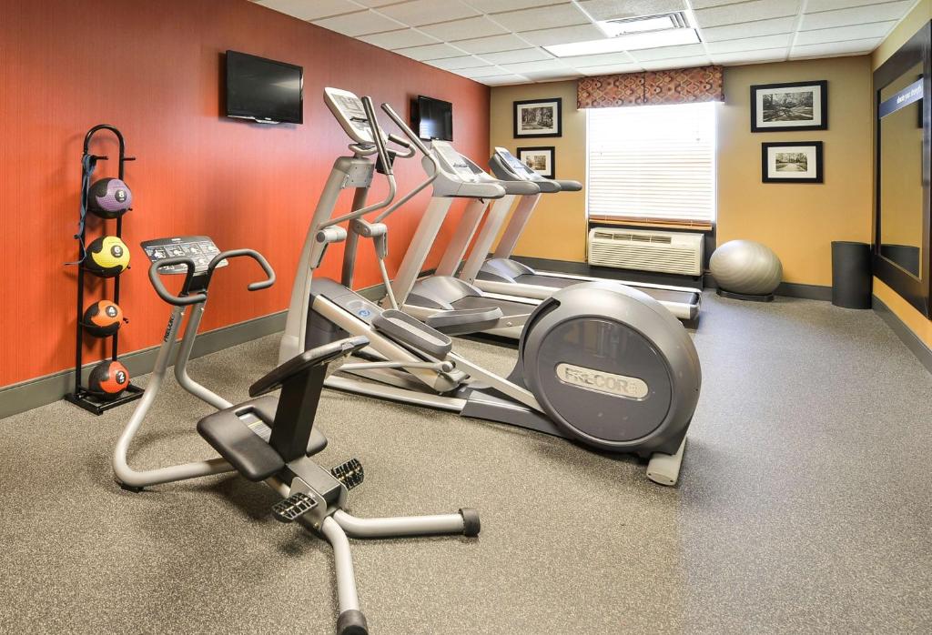 Fitness centrum a/nebo fitness zařízení v ubytování Hampton Inn Utica