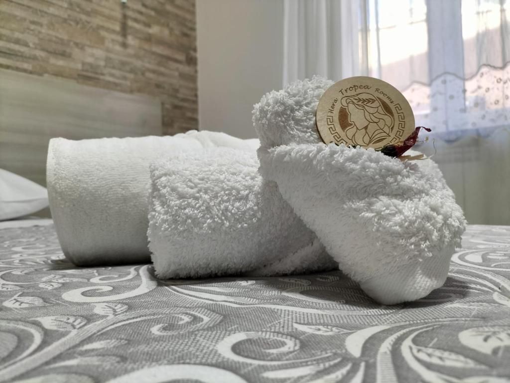 Postel nebo postele na pokoji v ubytování Hera Tropea Rooms