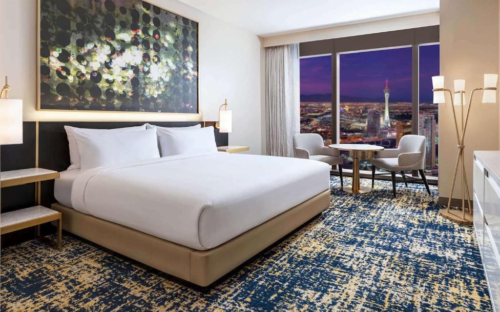 Las Vegas Hilton At Resorts World - Salle King Avec Vue Sur La Bande Partielle - Entendre Accessible