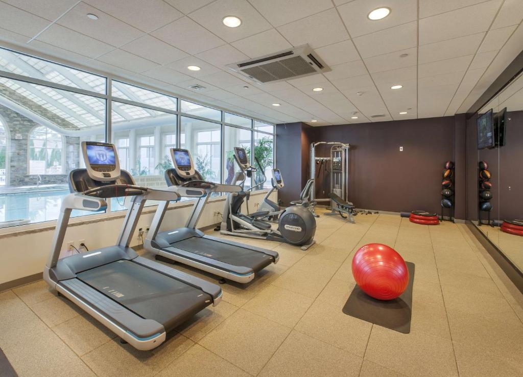 Fitness centrum a/nebo fitness zařízení v ubytování DoubleTree by Hilton Nanuet