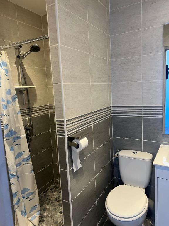 Koupelna v ubytování Hôtel des 2 Gares