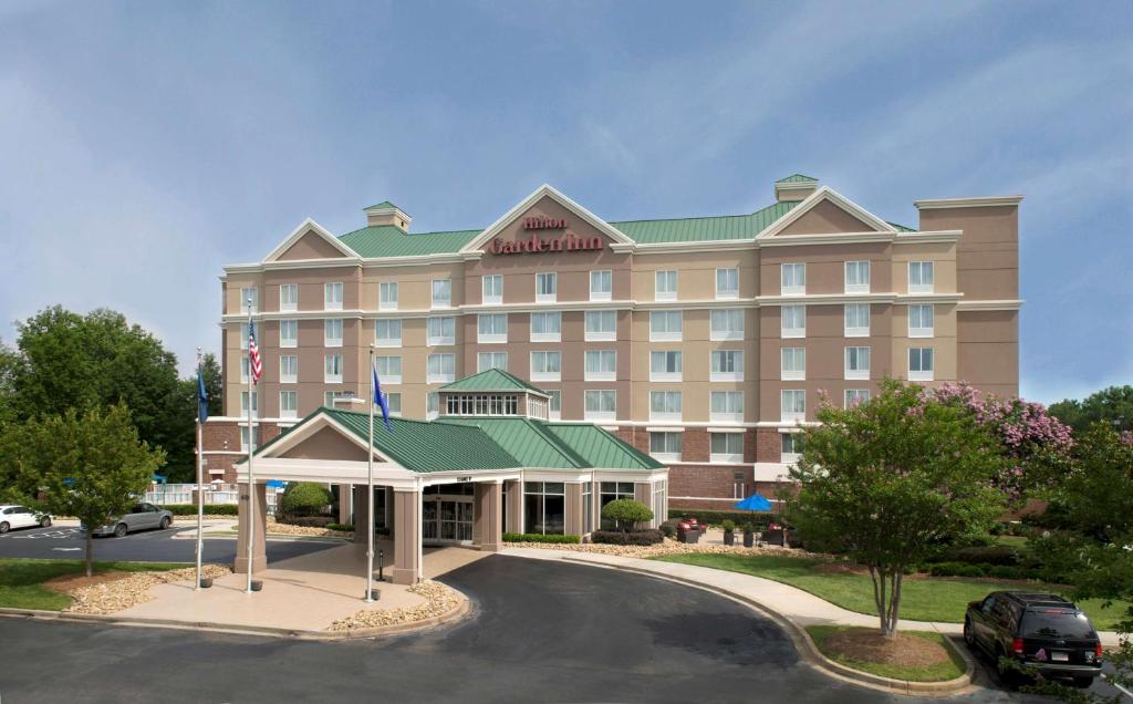 a rendering of a hotel with a parking lot at Hilton Garden Inn Rock Hill in Rock Hill