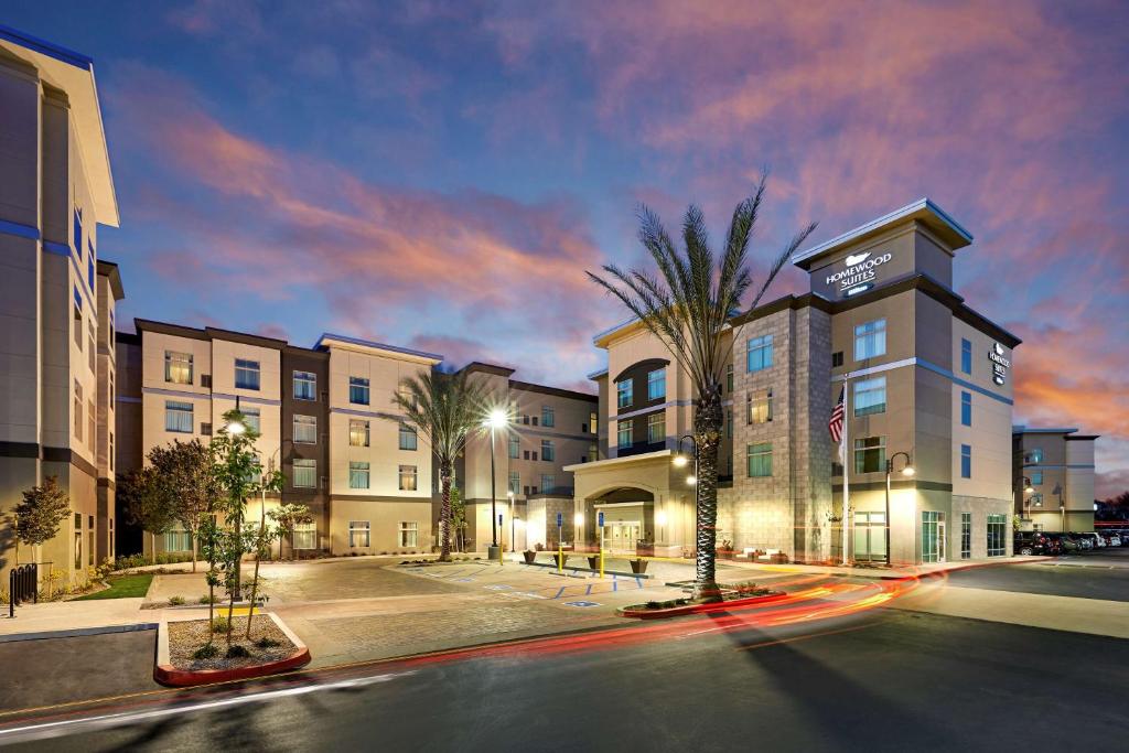 a rendering of a hotel at night with a street at Homewood Suites By Hilton Los Angeles Redondo Beach in Redondo Beach