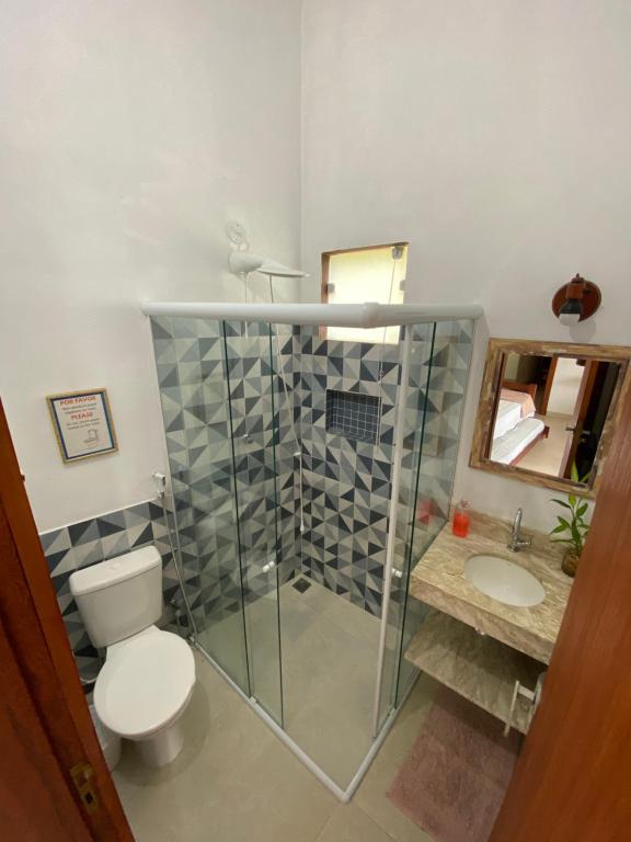 Koupelna v ubytování Casa Caiçara