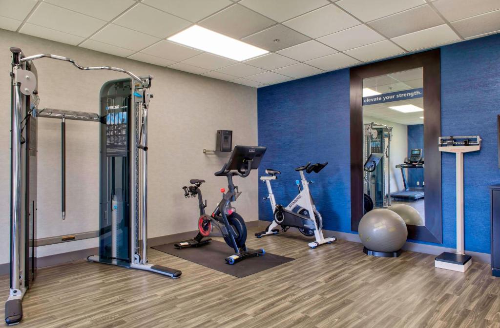Fitness centrum a/nebo fitness zařízení v ubytování Hampton Inn Cortland