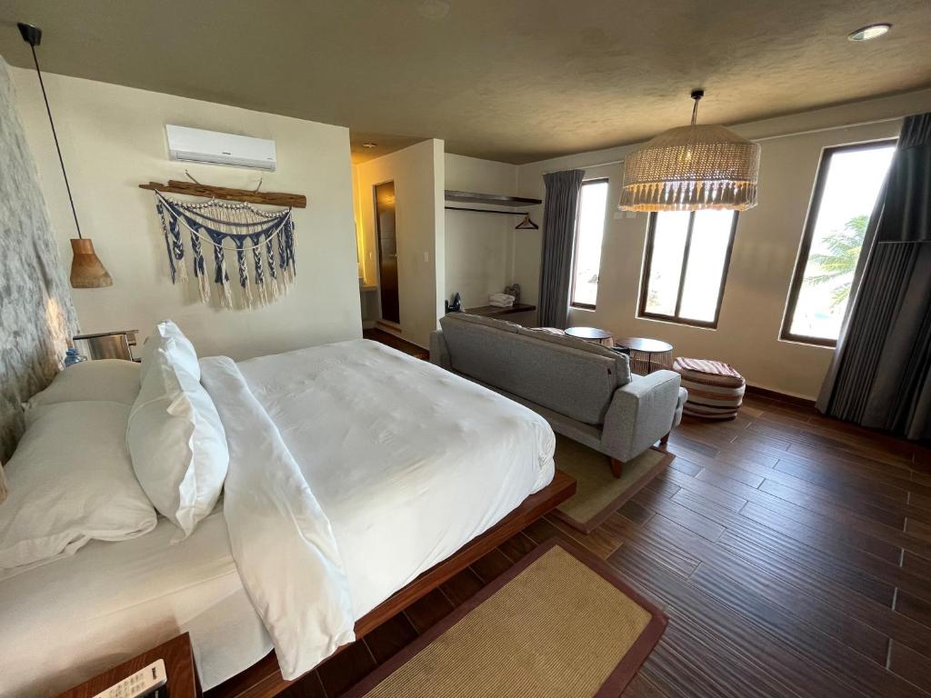 Postel nebo postele na pokoji v ubytování Hotel Scappata