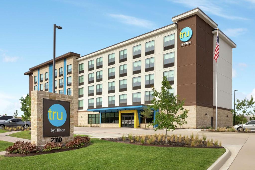 a building with the intel sign in front of it at Tru By Hilton Frisco Dallas, Tx in Frisco