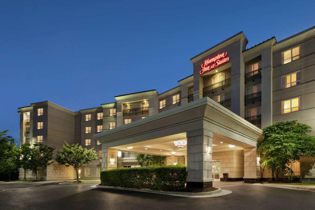 a rendering of the front of a hotel at Hampton Inn & Suites Washington-Dulles International Airport in Sterling