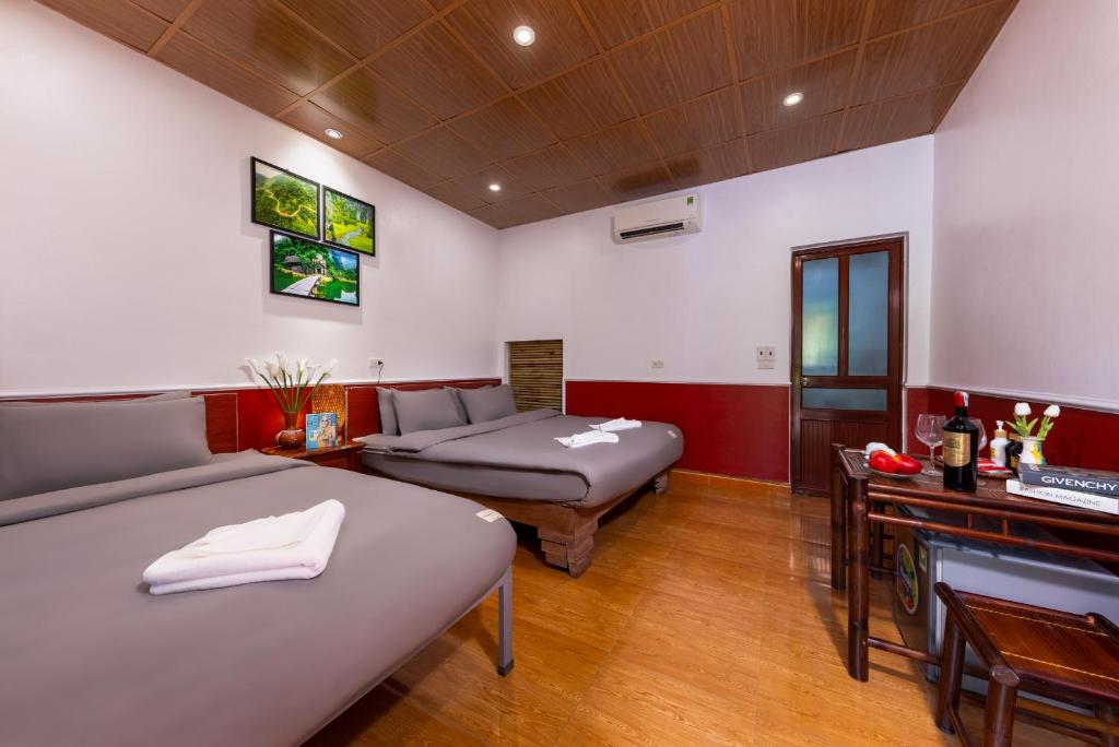 Trang An Spring Garden Homestay - Triple Chambre Avec Vue Sur Le Jardin