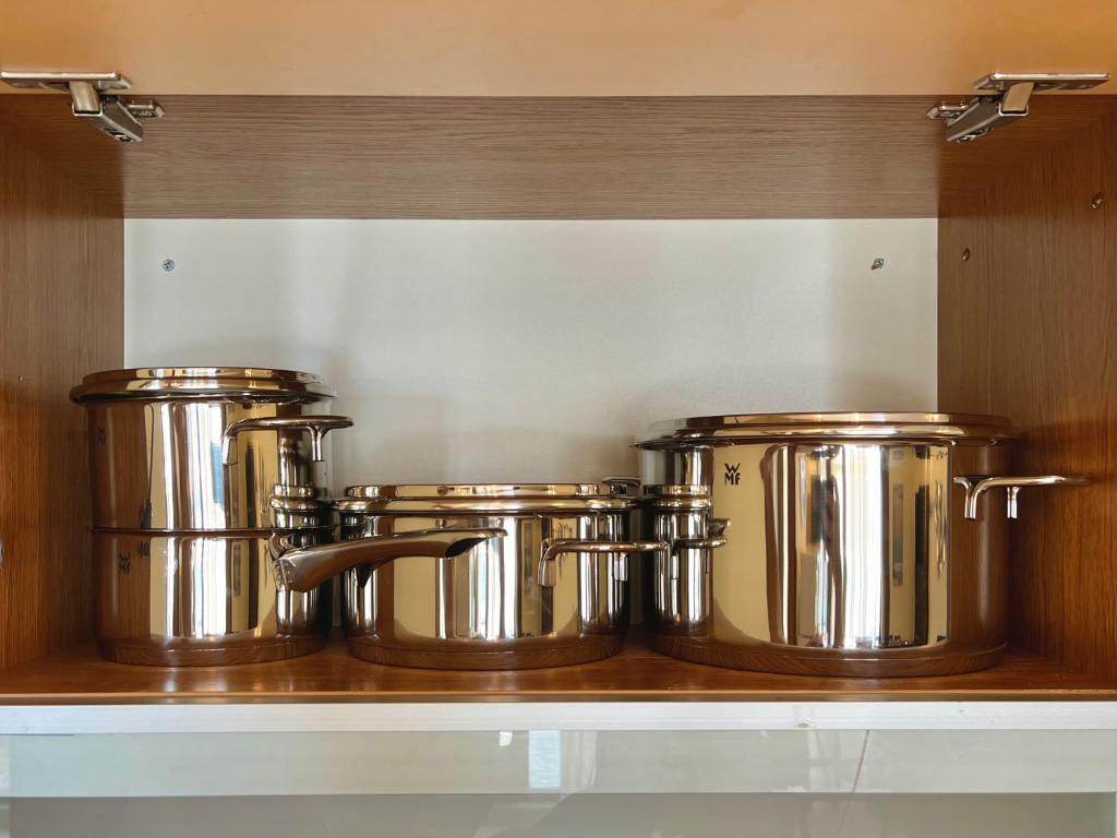 A kitchen or kitchenette at Premium Apartment Midia Beach