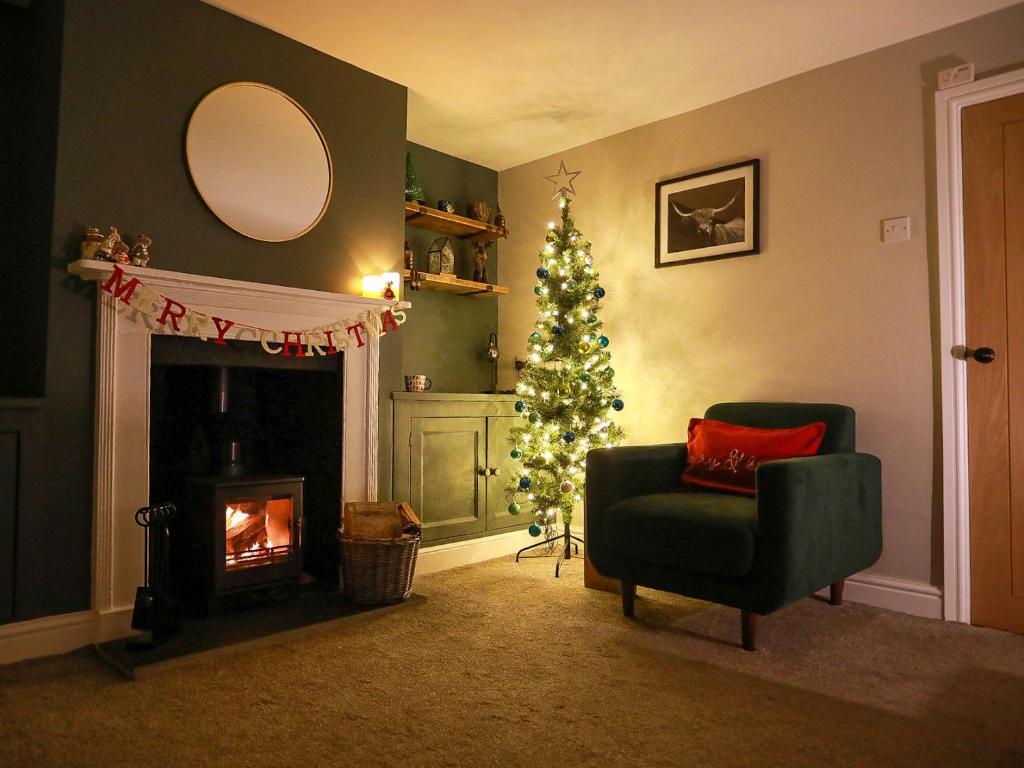 Et opholdsområde på Auctioneers Cottage