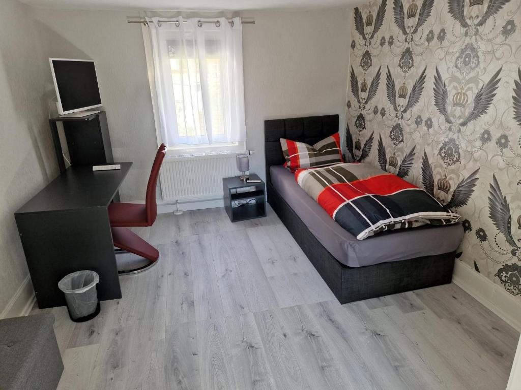 Postel nebo postele na pokoji v ubytování Föller´s Gästehaus