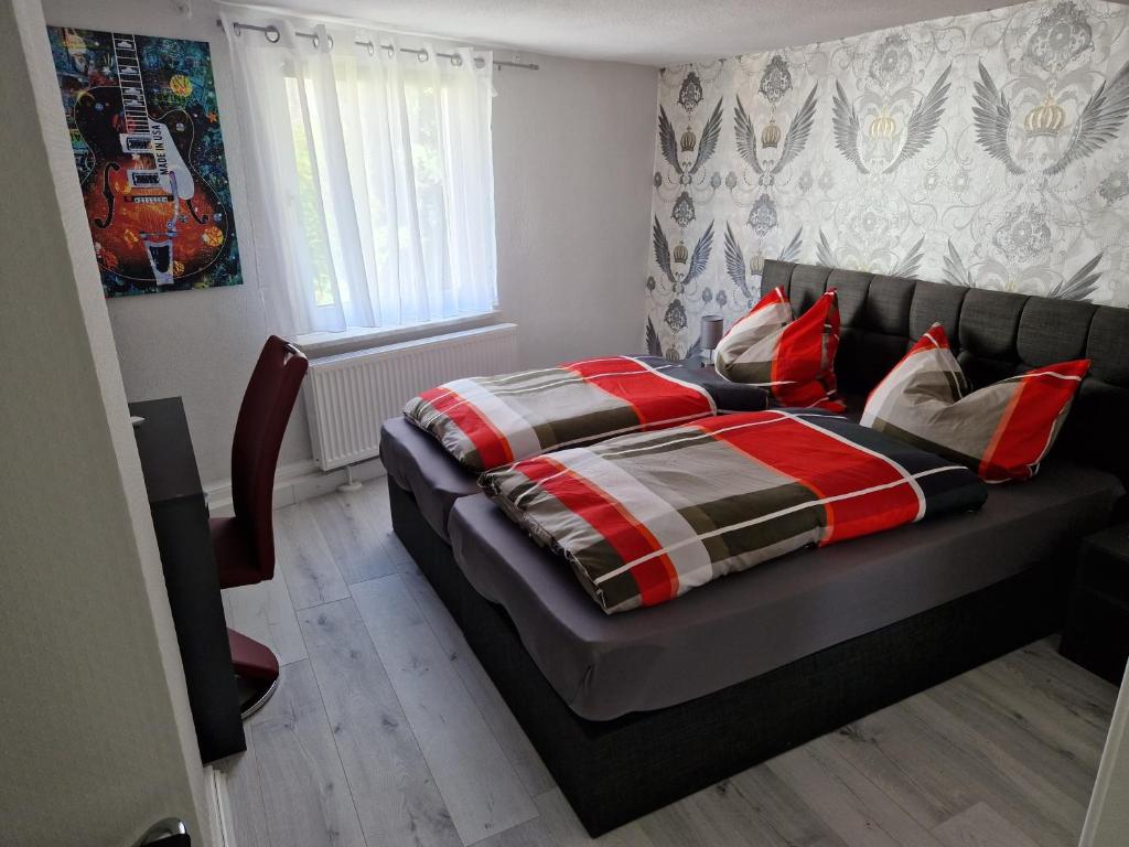 Postel nebo postele na pokoji v ubytování Föller´s Gästehaus
