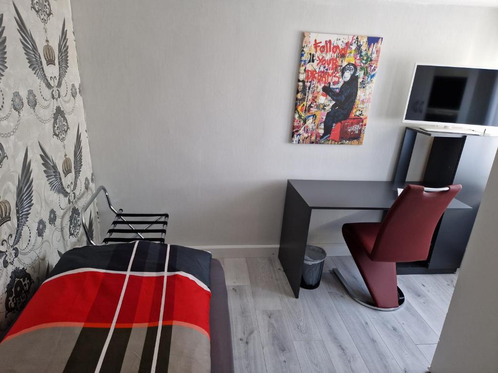 TV a/nebo společenská místnost v ubytování Föller´s Gästehaus