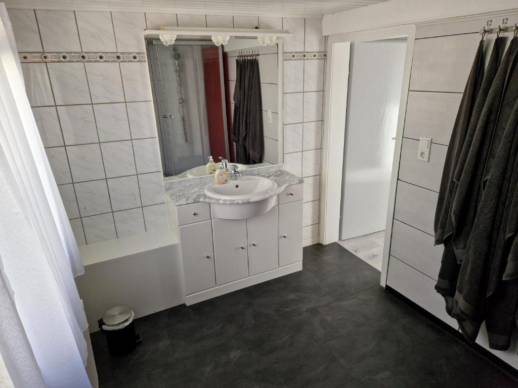 Koupelna v ubytování Föller´s Gästehaus