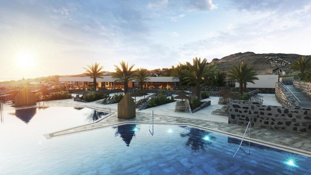 a rendering of a swimming pool at a resort at BANCAL HOTEL and SPA in San Sebastián de la Gomera