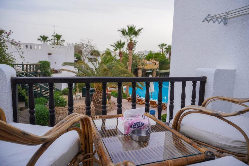 A balcony or terrace at Delta sharm resort