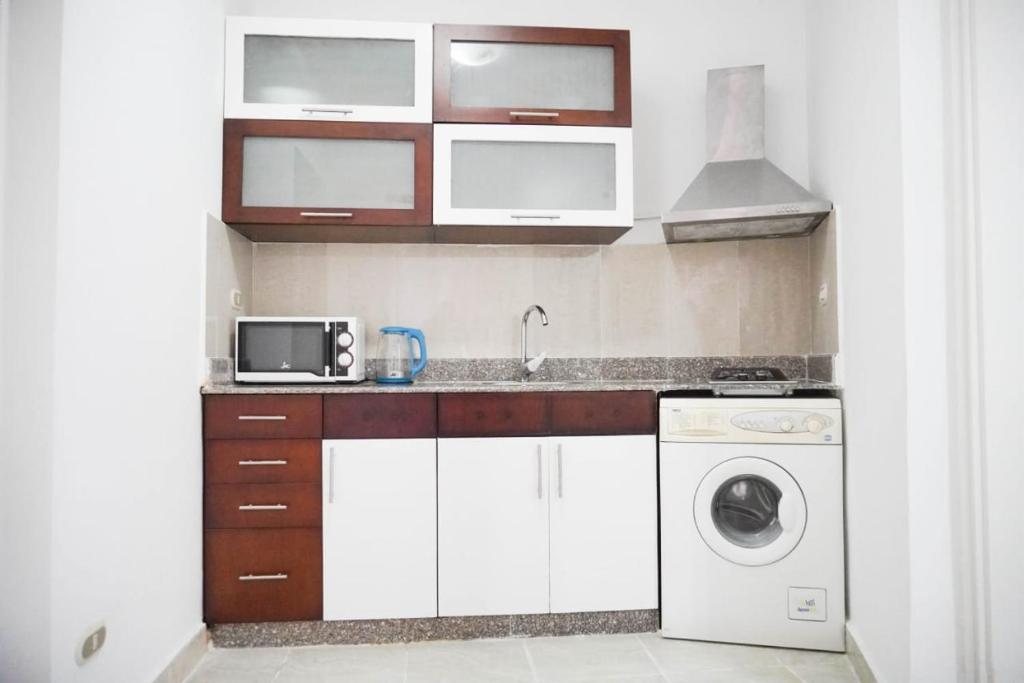 A kitchen or kitchenette at Delta sharm resort