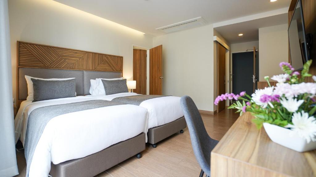 Canalis Suvarnabhumi Airport Hotelにあるベッド