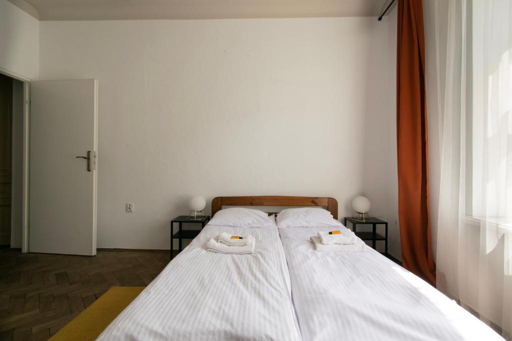 Posteľ alebo postele v izbe v ubytovaní Prestige location apartments Pijarska street
