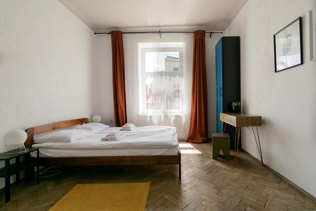 Posteľ alebo postele v izbe v ubytovaní Prestige location apartments Pijarska street