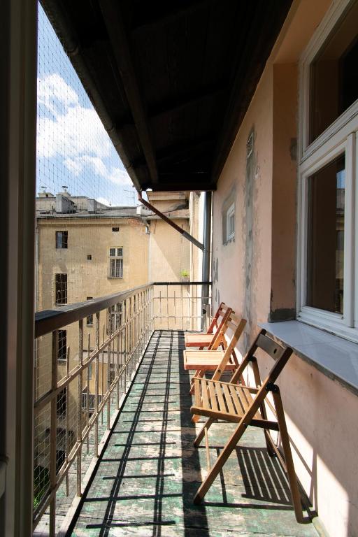 Balkón alebo terasa v ubytovaní Prestige location apartments Pijarska street
