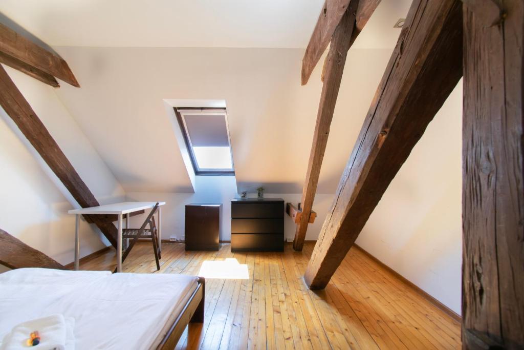 Posteľ alebo postele v izbe v ubytovaní Prestige location apartments Pijarska street