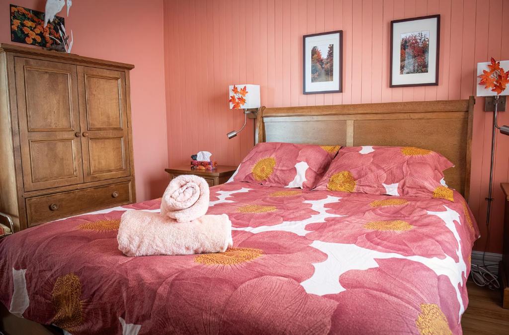 Postel nebo postele na pokoji v ubytování Bed & café Petit Papillon