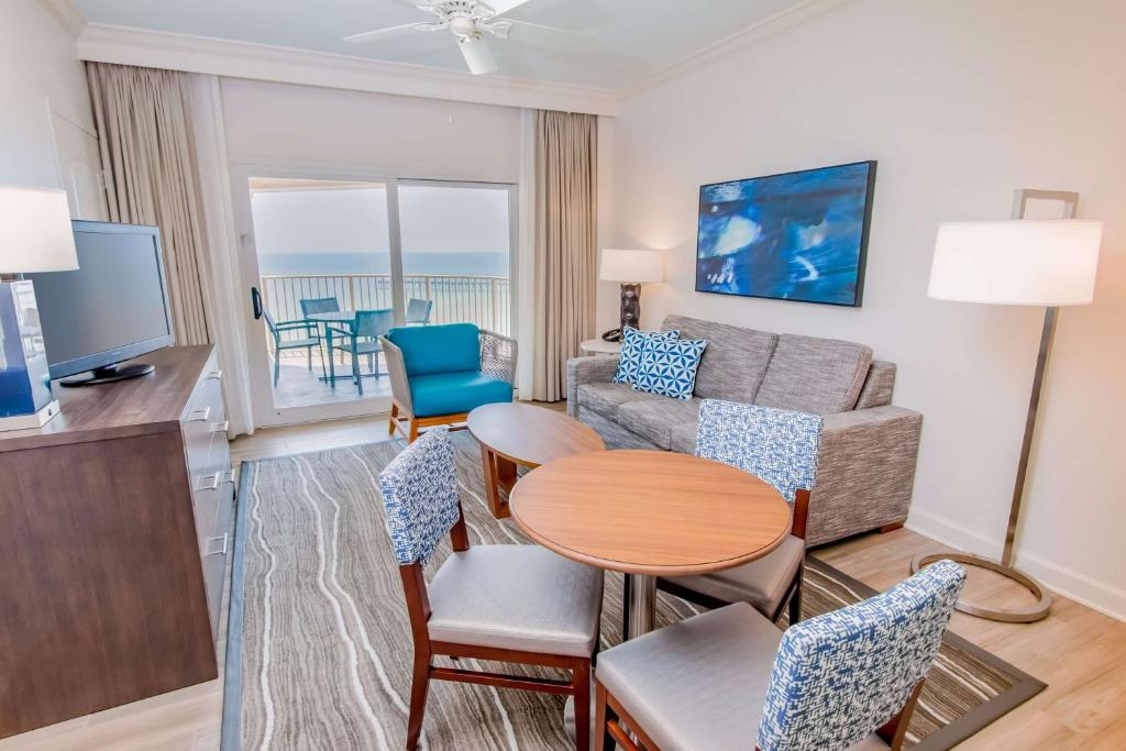 Hilton Pensacola Beach - Queen Suite Met Stapelbedden En Gulf View