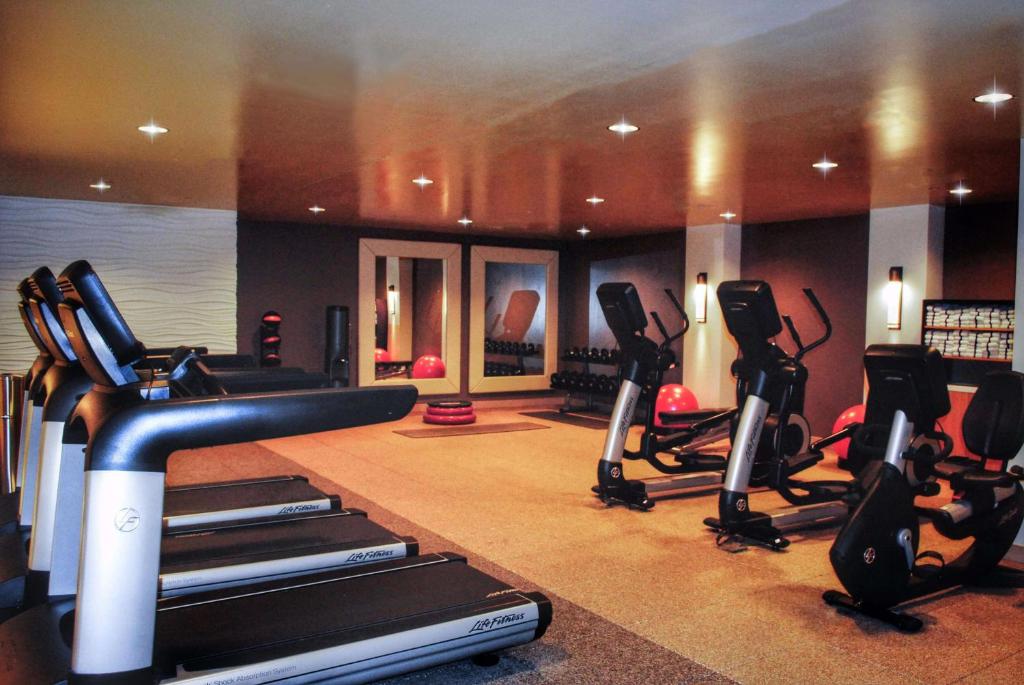 Fitness centrum a/nebo fitness zařízení v ubytování DoubleTree by Hilton Hotel Reading