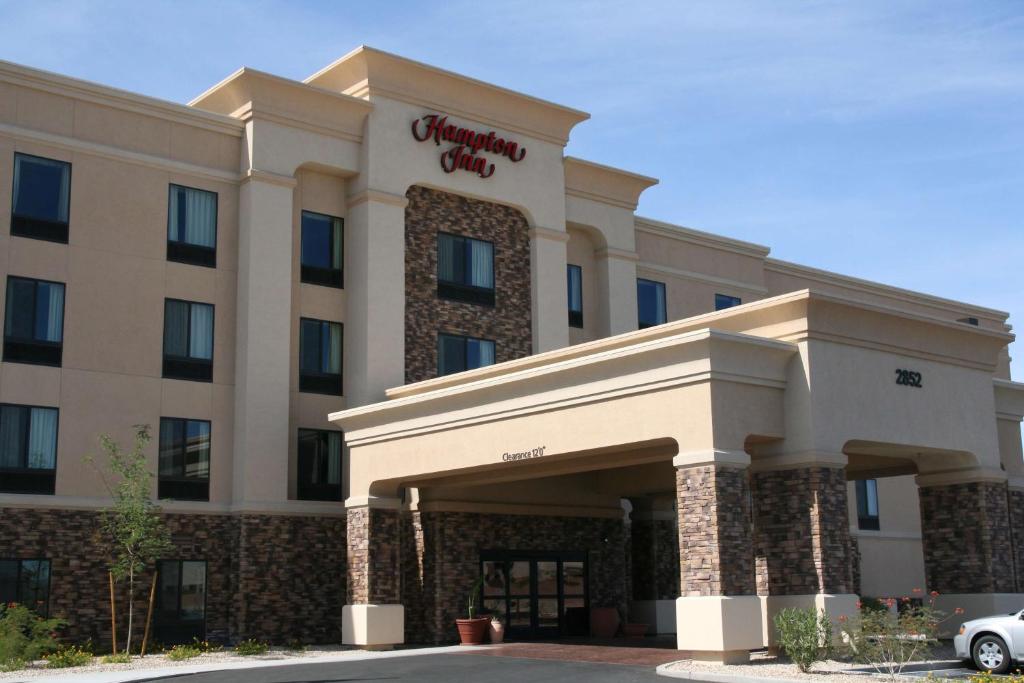 a rendering of the front of a hotel at Hampton Inn Las Vegas/North Speedway in Las Vegas