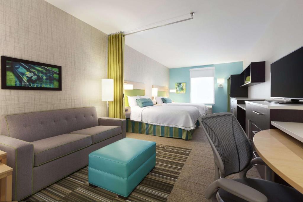 Postel nebo postele na pokoji v ubytování Home2 Suites by Hilton Amarillo West Medical Center