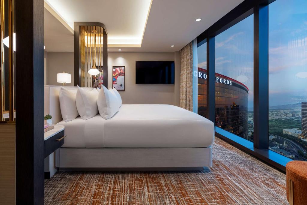 Crockfords Las Vegas, LXR Hotels & Resorts at Resorts World - Divertissement King Suite Avec Vue Sur La Ville